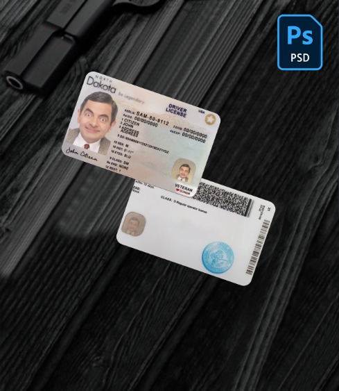 USA North Dakota driving license 2023-present PSD